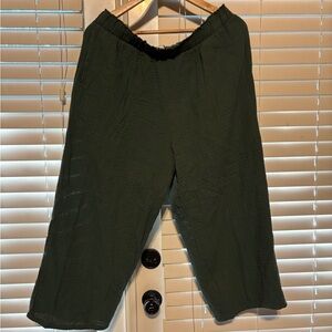 Jessica Simpson Dark Green Cropped Pants